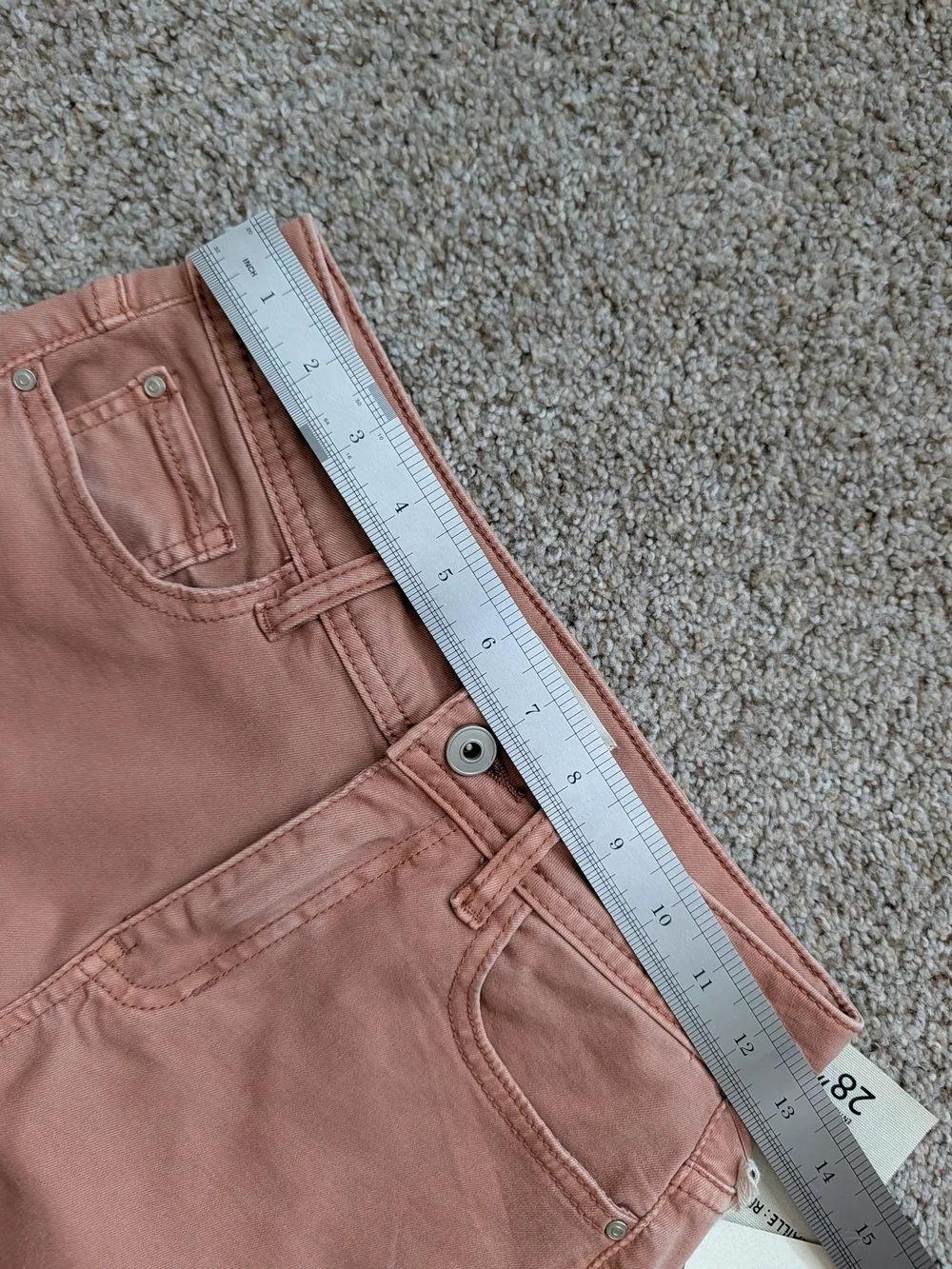 Charlie B Womens Nougate Red Brown Mid Rise She Frayed Edges Denim Jeans NWT 0